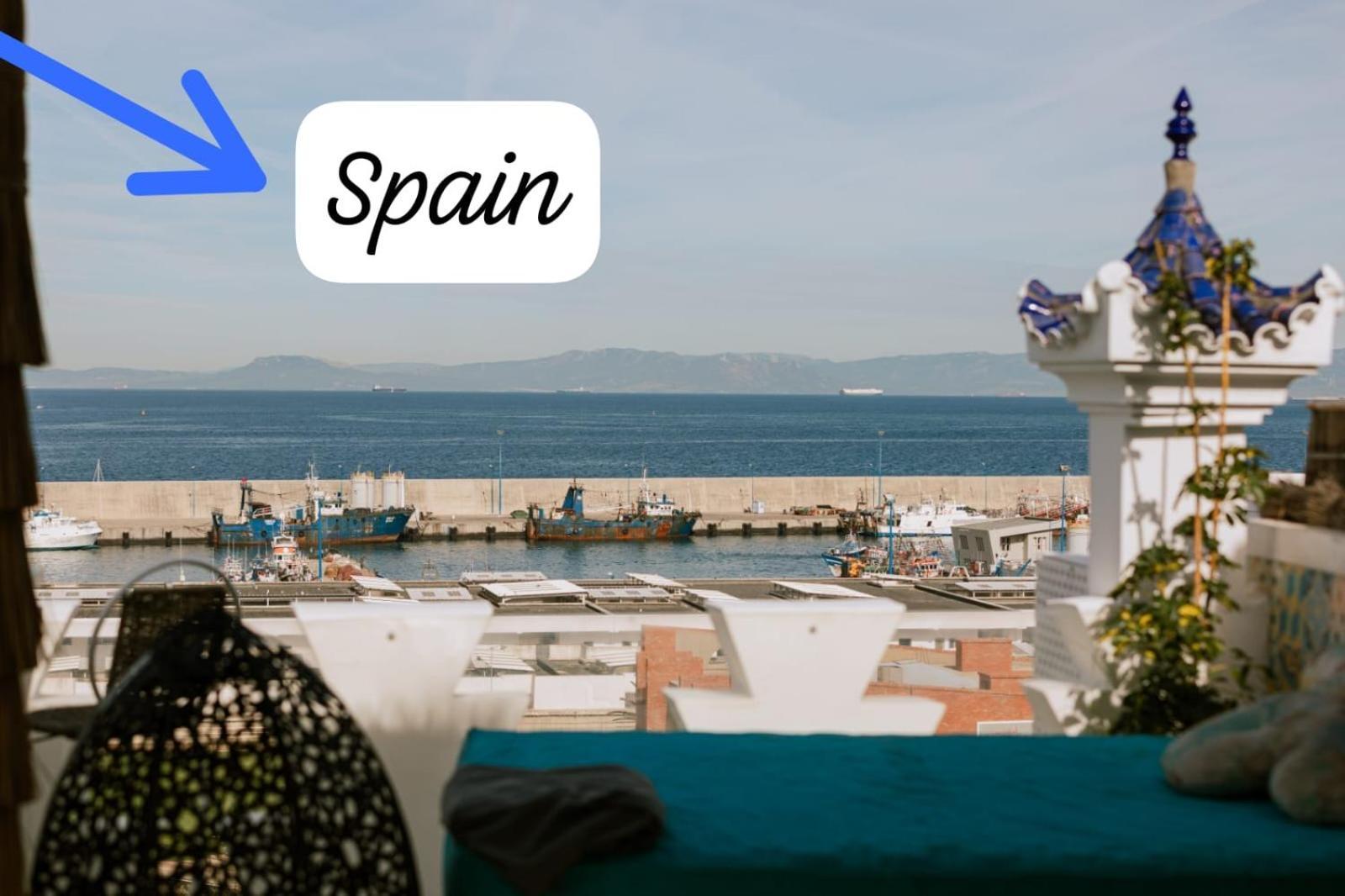 Riad Villa With Mediterranean Sea Views Of Spain And Gibraltar Tanger Exteriér fotografie